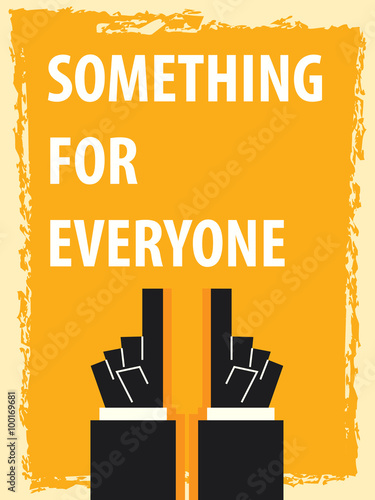 SOMETHING FOR SOMEONE typography poster