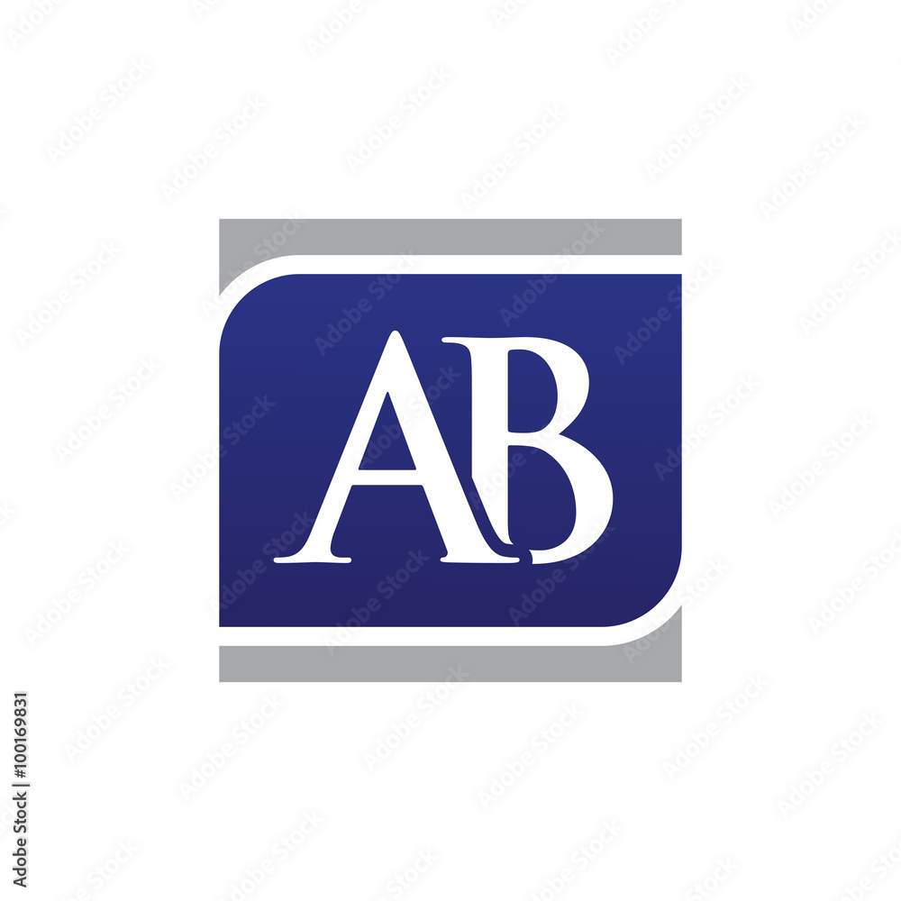 Initial Letters Logo Vector Square ab Initial Letters Logo Vector Square ab