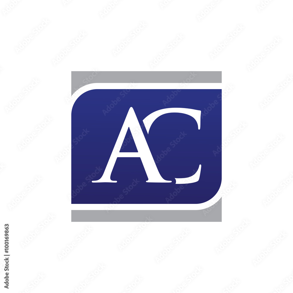 Initial Letters Logo Vector Square ac Initial Letters Logo Vector Square ac