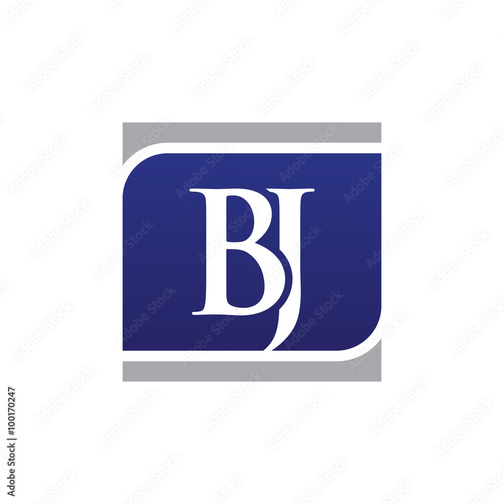 Initial Letters Logo Vector Square bj