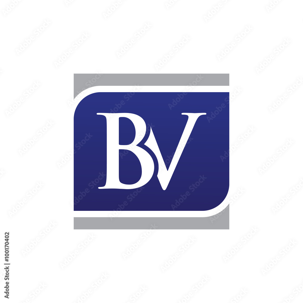 Initial Letters Logo Vector Square bv Initial Letters Logo Vector Square bv