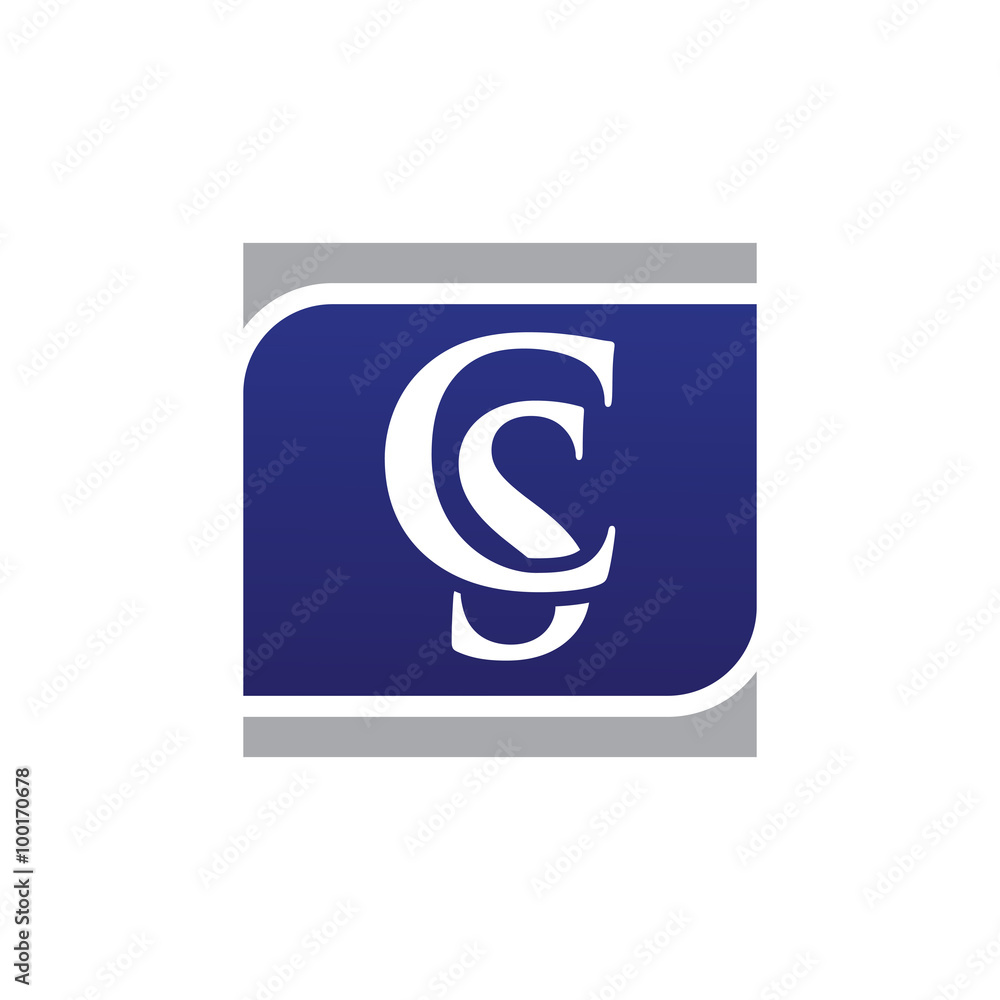 Initial Letters Logo Vector Square cs