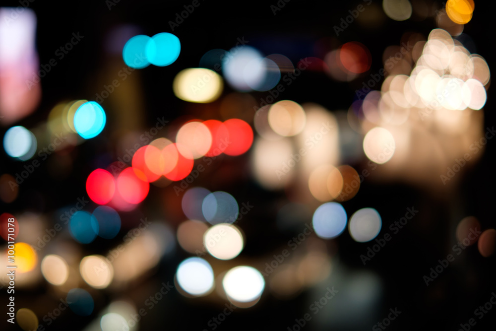 Abstract blur bokeh of traffic jam on road in the city Abstract blur bokeh of traffic jam on road in the city