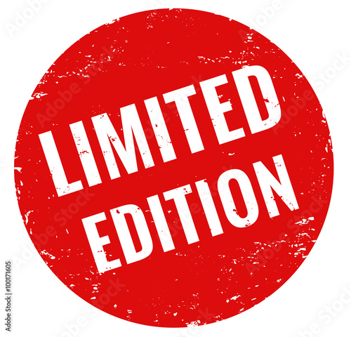 Limited Edition Stempel rot grunge