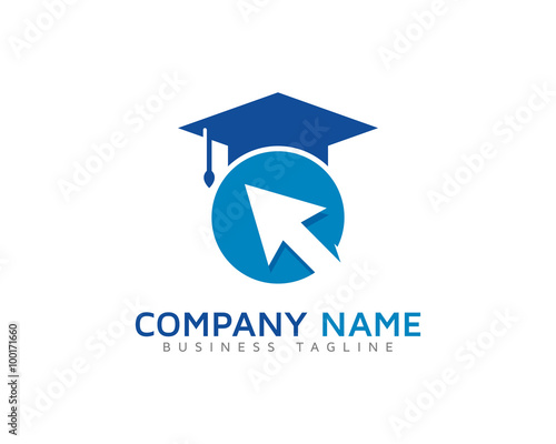 Education Click Logo Design Template