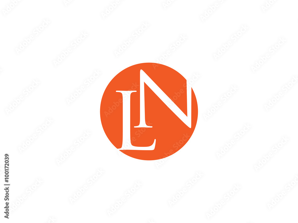 Double LN letter logo Double LN letter logo