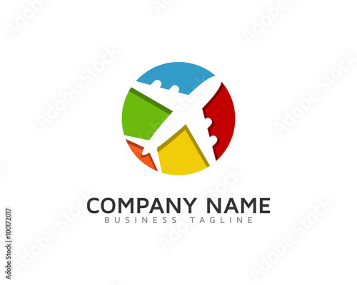 Color Travel Logo Design Template Free Download Color Travel Logo Design Template - GFXLoad