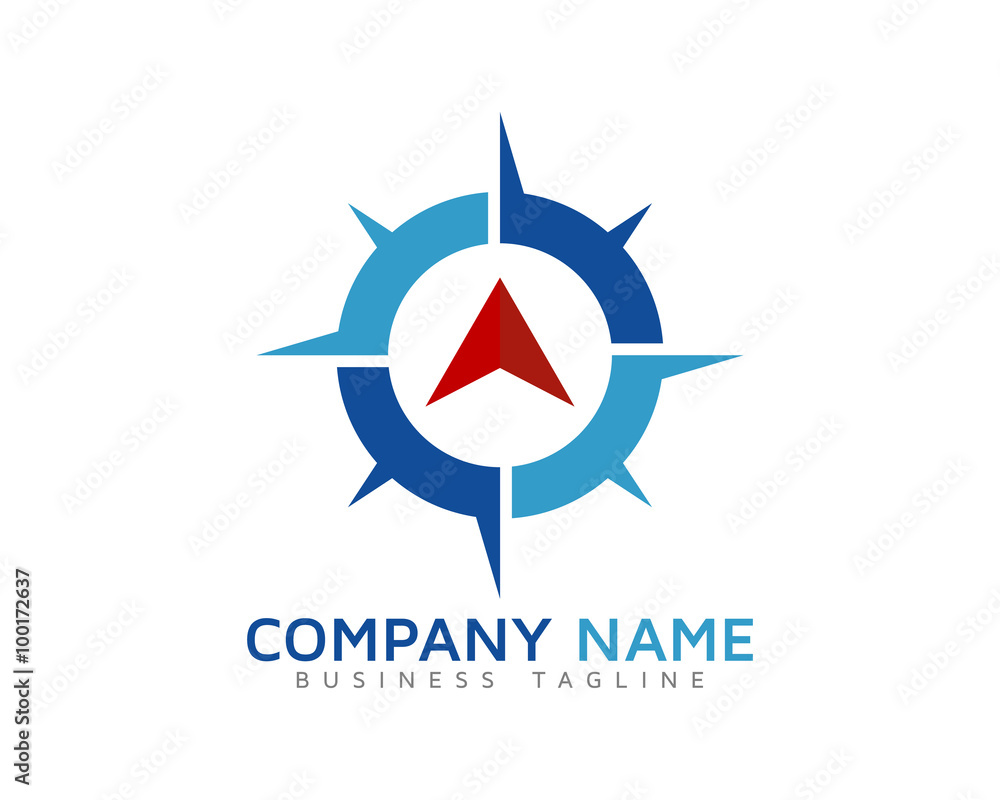 World Travel Compass Logo Design Template World Travel Compass Logo Design Template