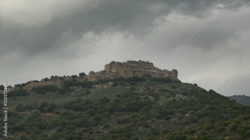 Time-lapse of the skyline in Nimrod, Israel. Cropped. Time-lapse of the skyline in Nimrod, Israel. Cropped.