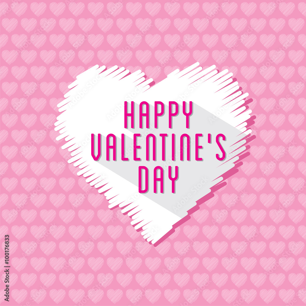 creative valentine's day greeting card design vector