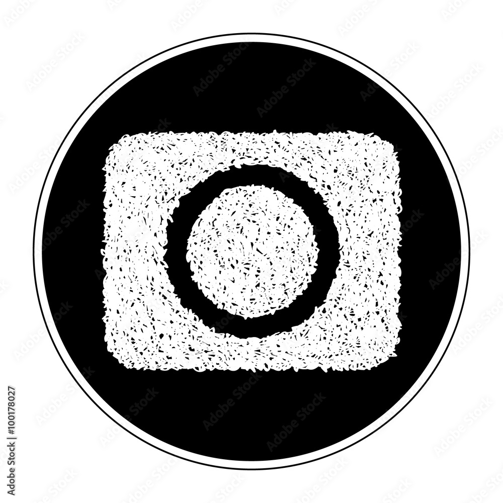 Simple doodle of a record button Simple doodle of a record button