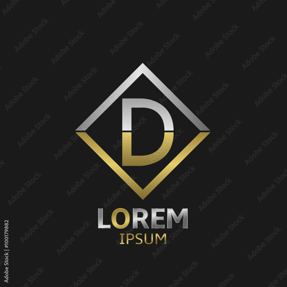 Fototapeta premium Letter D logo