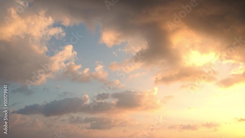 sky with clouds and sun