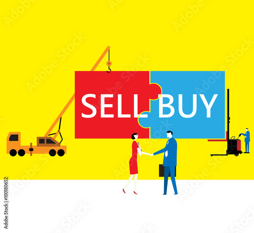 The Consensus / A successful deal between sell and buy.