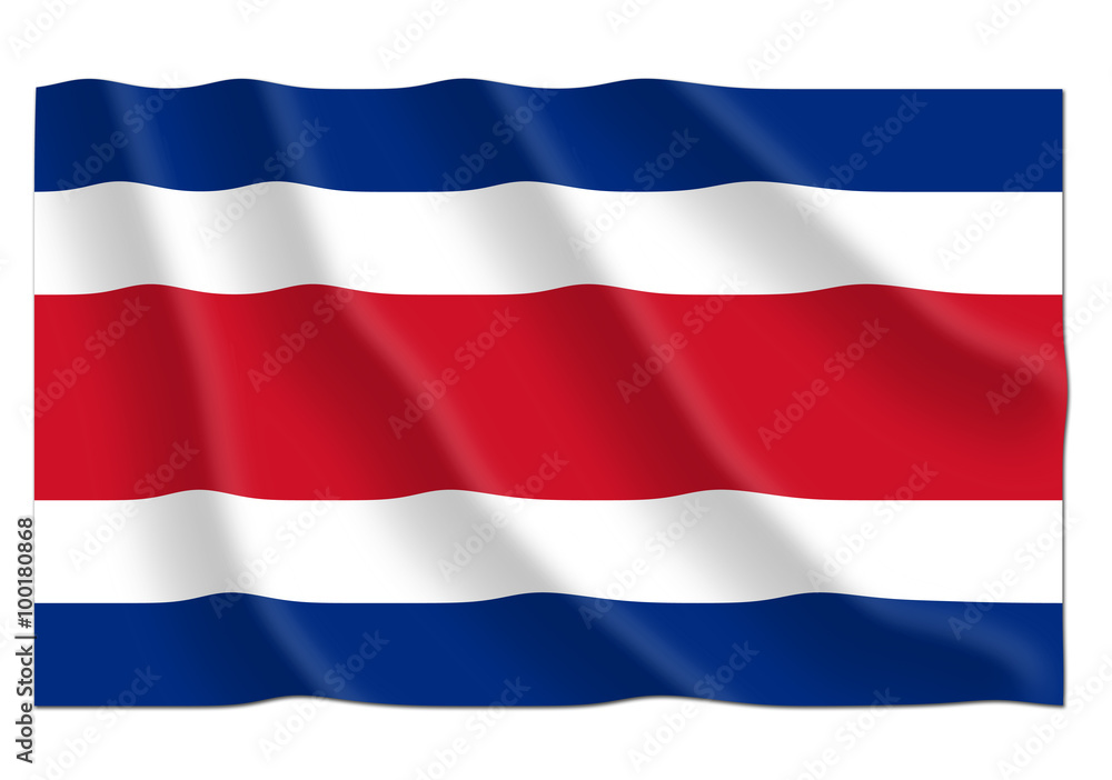 Fototapeta premium costa rica flag