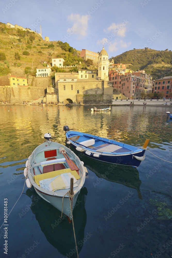 Two boats, Vernazza, Cinque Terre, Liguria, Italy