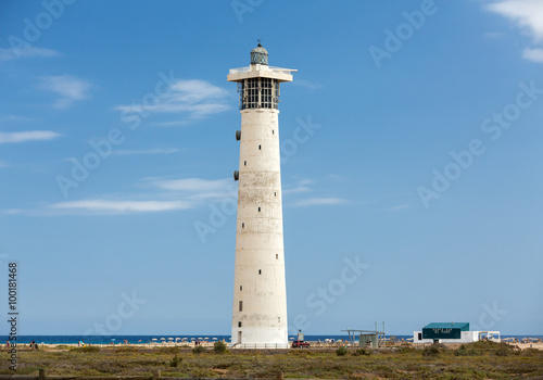 Lighthouse on Playa del Matorral  Jandia Morro Jable  Fuerteventura Spain