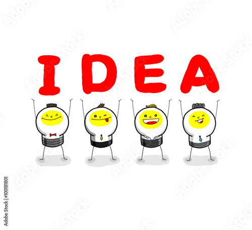 Team of idea / After permutations,the I, D, E, A could becomea word IDEA.