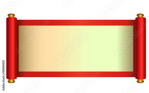 Oriental scroll vector
