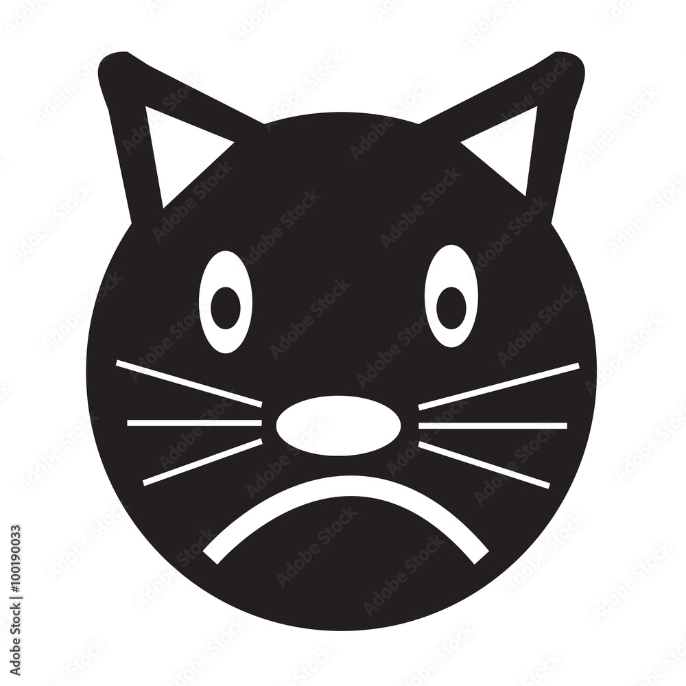 Cat Face emotion Icon Illustration sign design Cat Face emotion Icon Illustration sign design