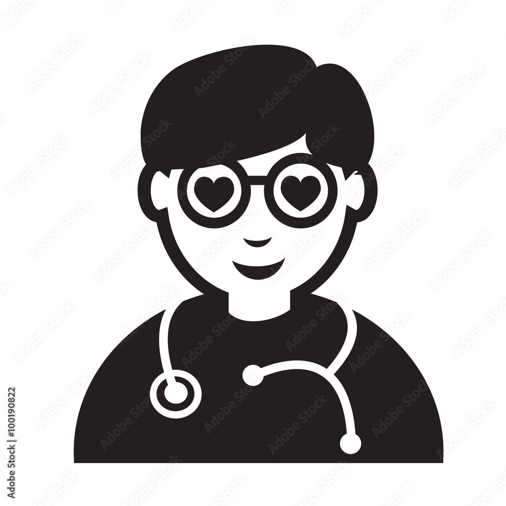 Doctor Face emotion Icon Illustration sign design Doctor Face emotion Icon Illustration sign design
