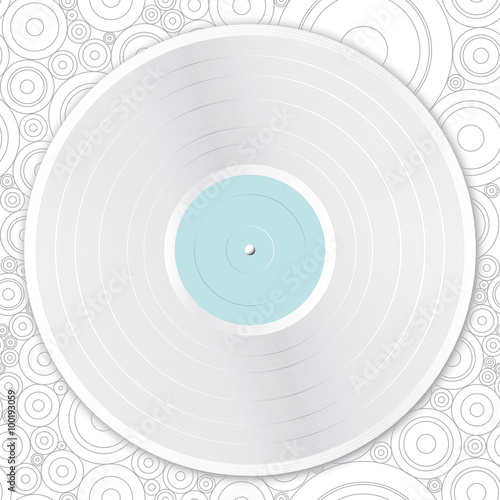 White Vinyl Record