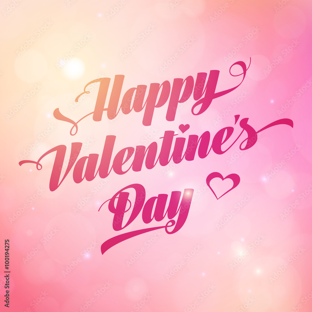 Happy Valentine's Day romantic heart background