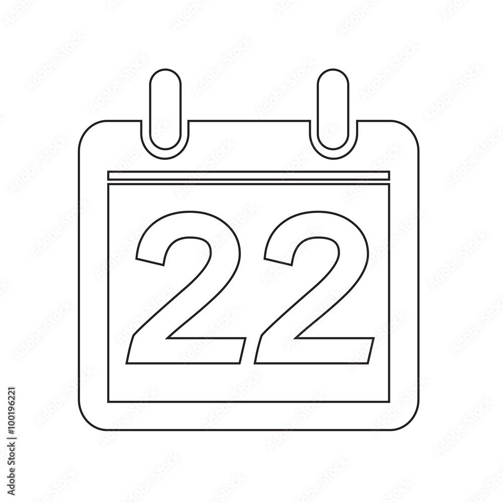 Date Calendar icon illustration sign design style Date Calendar icon illustration sign design style