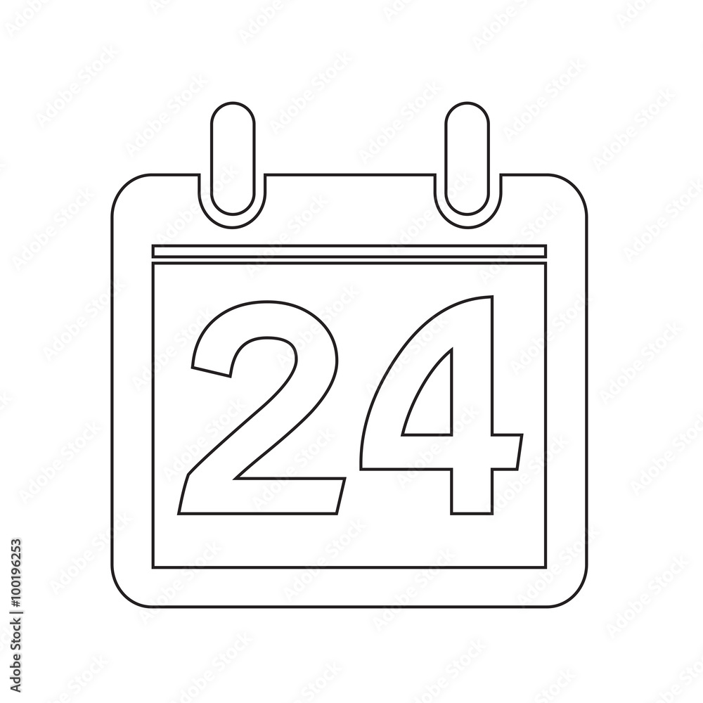 Date Calendar icon illustration sign design style Date Calendar icon illustration sign design style