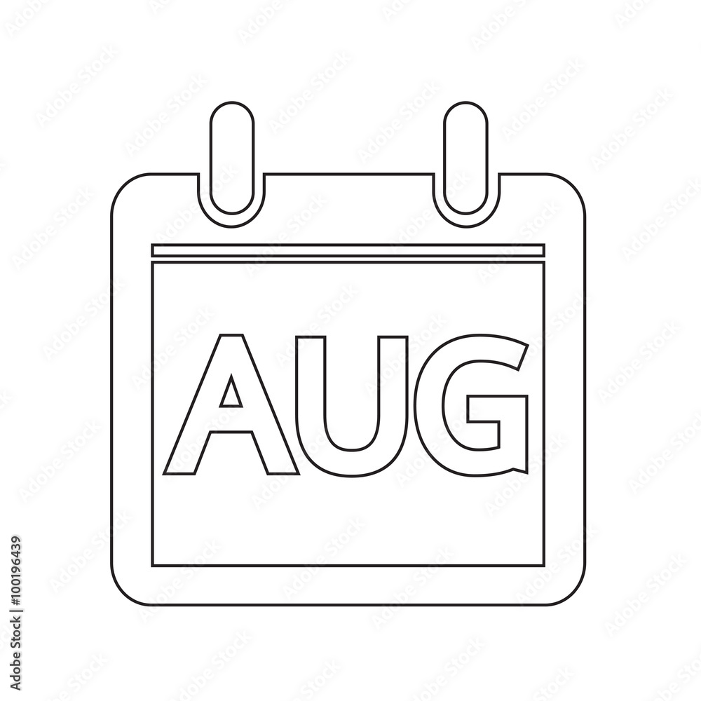 Month Calendar Icon illustration sign design style Month Calendar Icon illustration sign design style