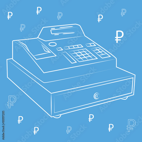 Касса. Cash register.