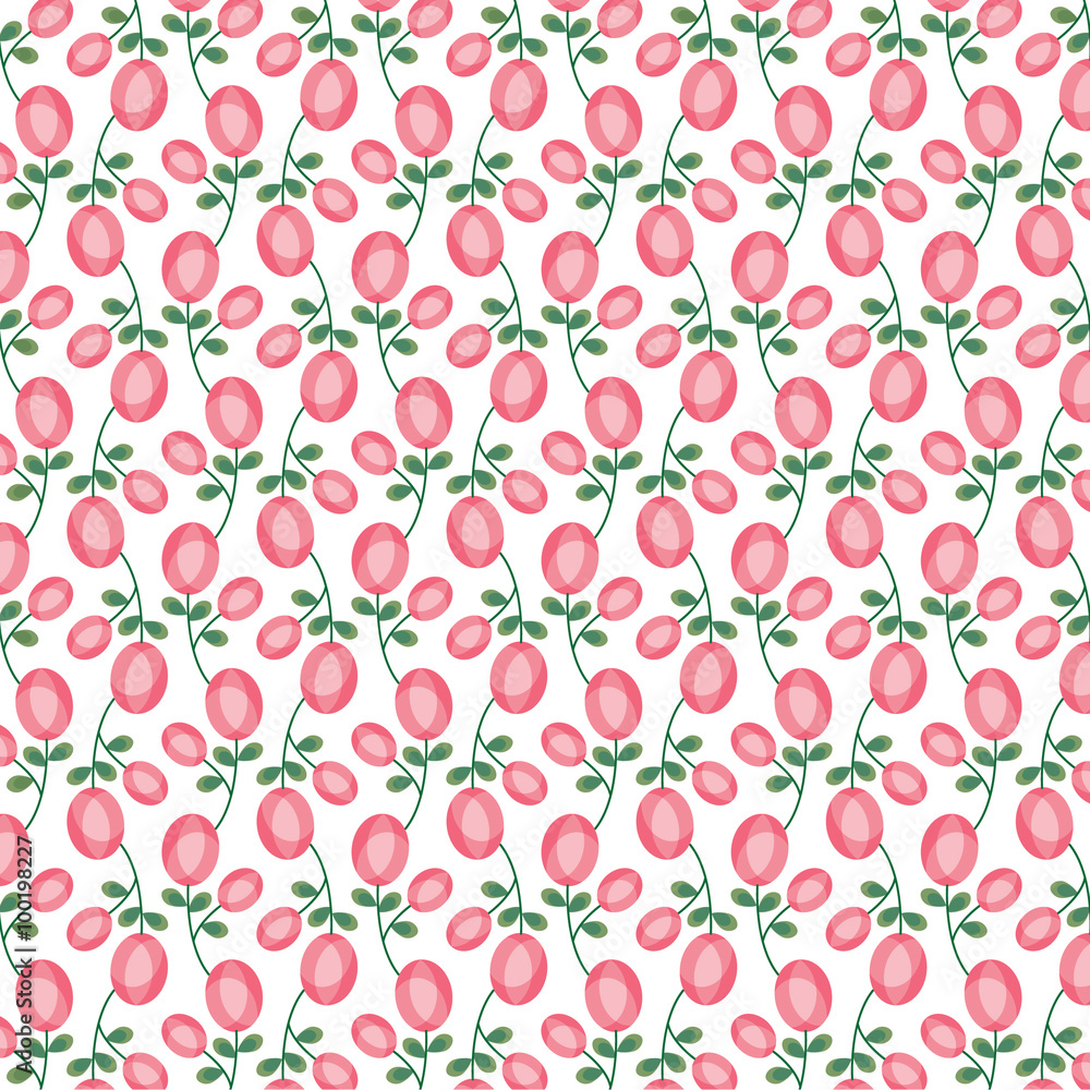 mod oval pink rose pattern. mod oval pink rose pattern.