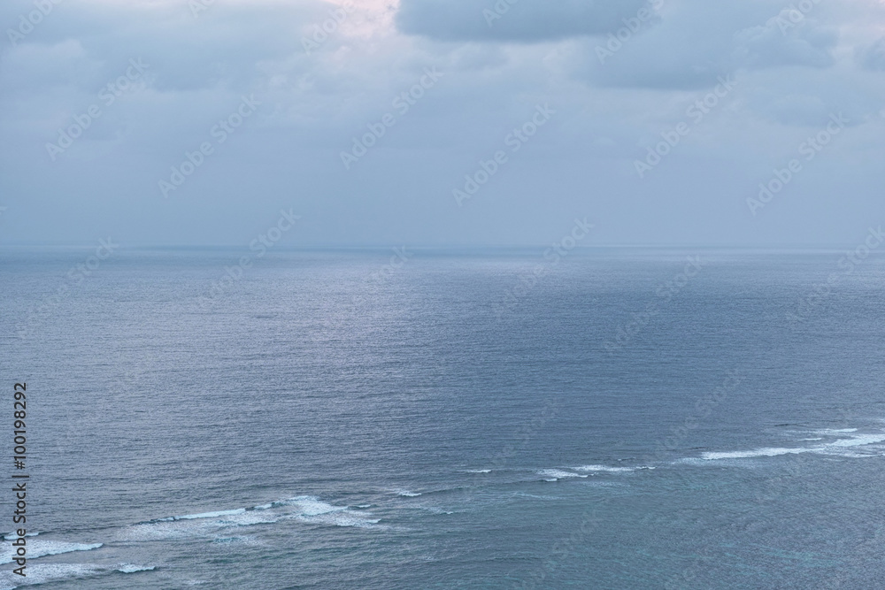 曇り空の海岸 曇り空の海岸