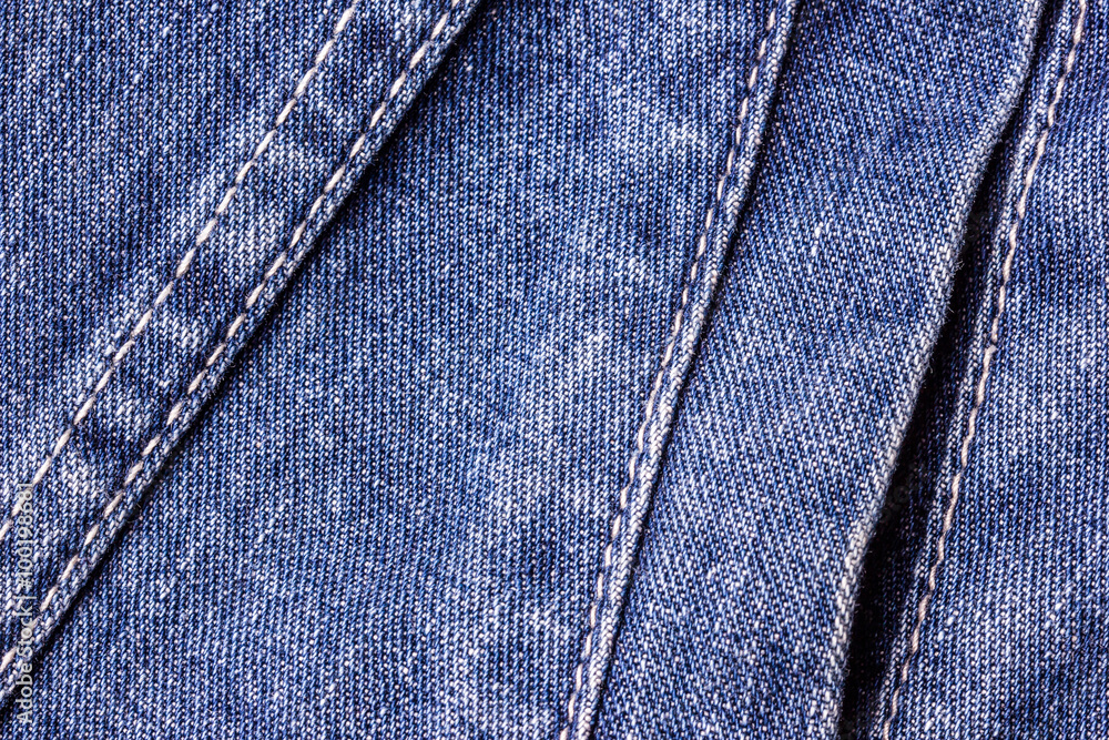Blue jeans sew closeup texture. Blue jeans sew closeup texture.