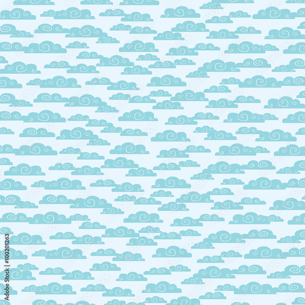 Seamless pattern with clouds Seamless pattern with clouds