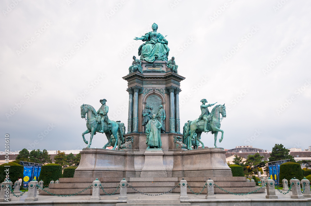  Maria Theresia monument in Vienna, Austria