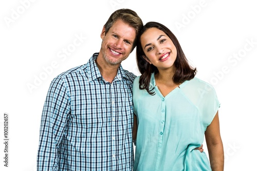 Portrait of happy couple standing