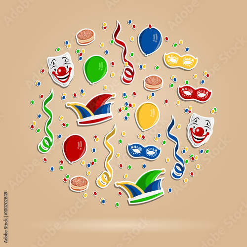 Hintergrund Fasching Karneval