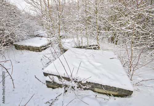 Alter Flugplatz im Winter photo