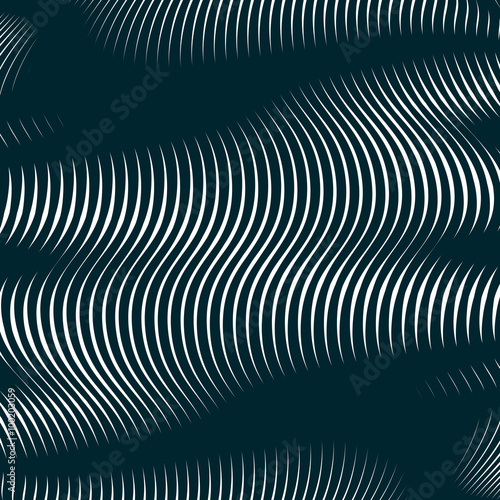 Moire style, gradient optical pattern, motion effect tile. Decor