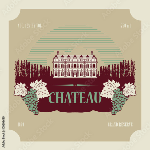 Vintage wine label