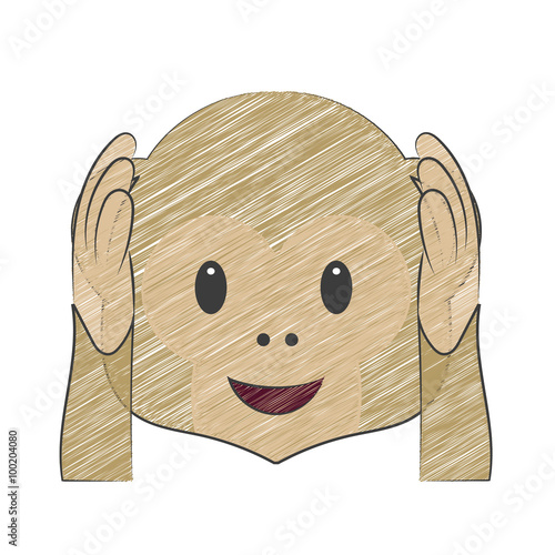 Affe - nichts Böses hören