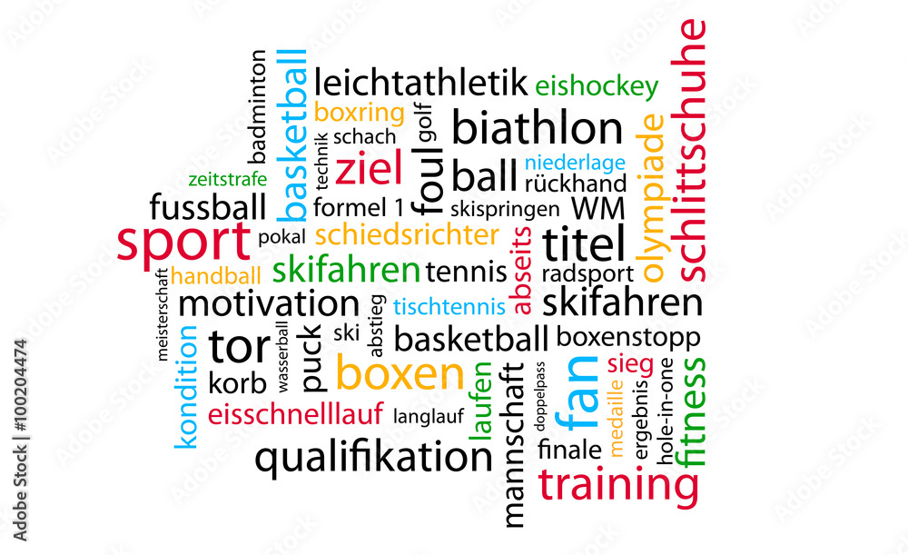 Obraz premium Sport Begriffe