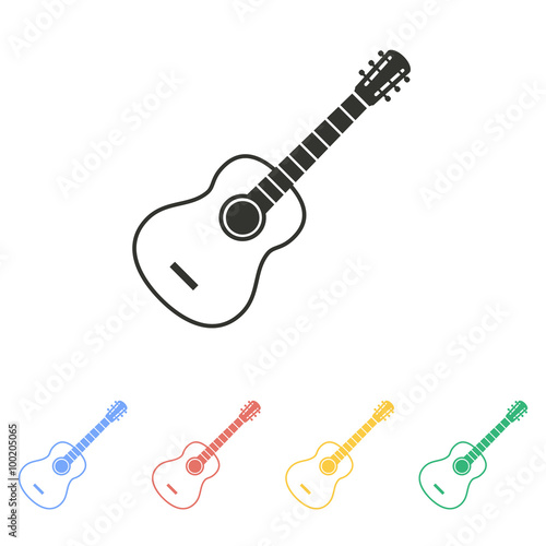 Guitar - vector icon.
