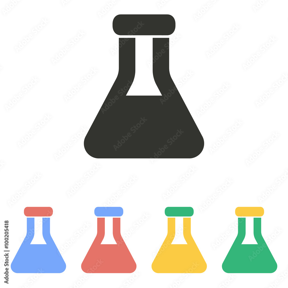 Flask - vector icon. Flask - vector icon.
