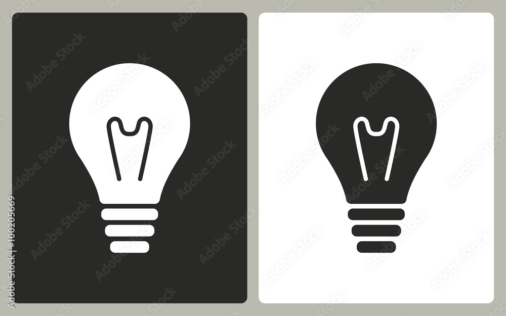 Lamp - vector icon. Lamp - vector icon.