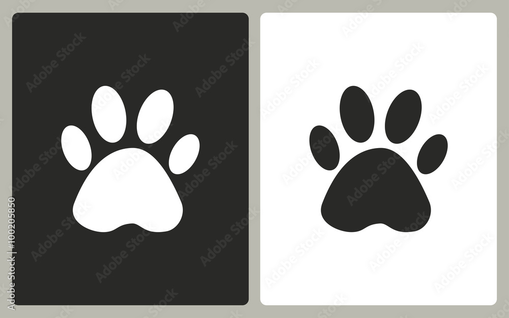 Paw - vector icon.
