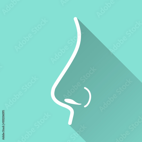 Nose  - vector icon.