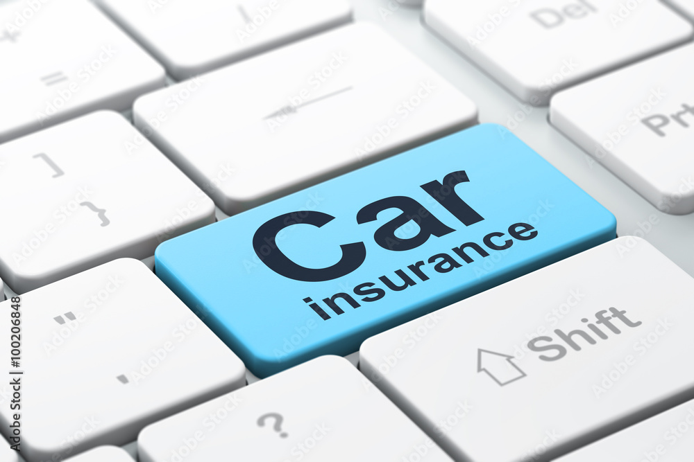 Insurance concept: Car Insurance on computer keyboard background Insurance concept: Car Insurance on computer keyboard background