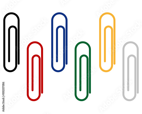 paper clips for fastening papers